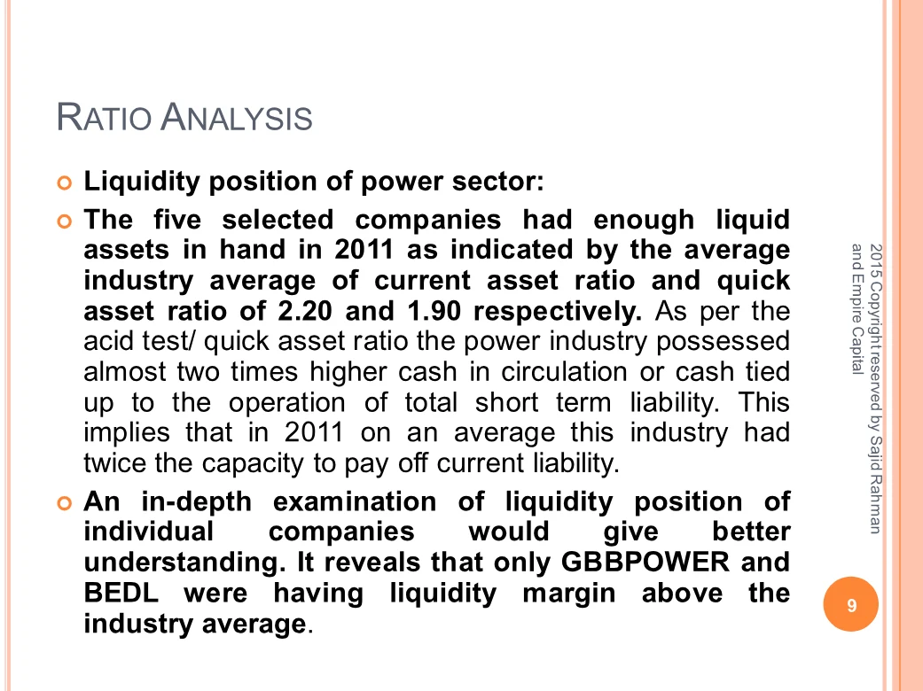 Liquidity position of the power sector, page 9 of the Does Equity Research Work for Small Investors? report. Select the PDF download for selectable text and source links.