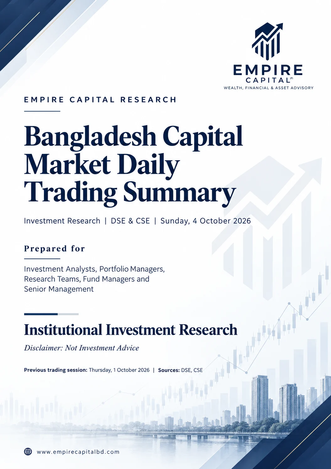 Bangladesh Capital Market Daily Report